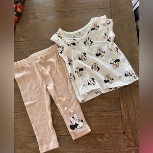 Disney Minnie Mouse White and Pink Kids Matching Set